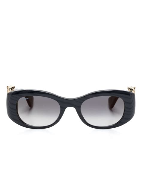 sunglasses cartier panthere|rimless rectangle sunglasses cartier.